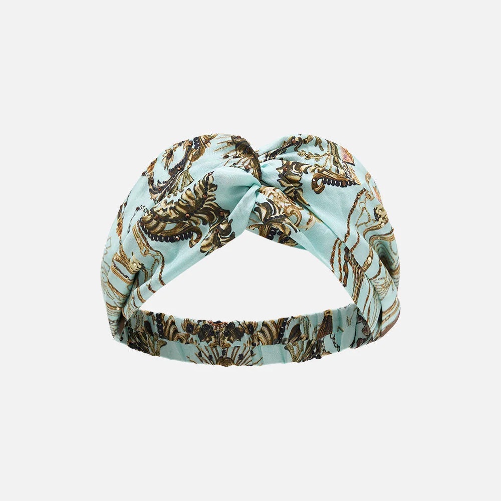 Camilla “Adieu Yesterday” woven silk twist boho headband